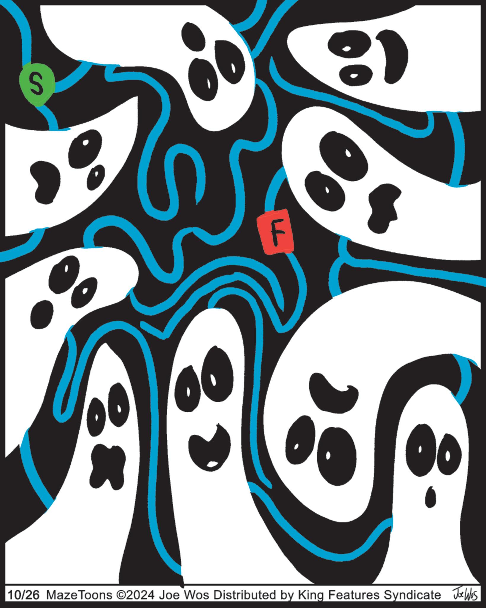 Circle OCR: 39 10/26 Maze Toons ©2024 Joe Wos Distributed by King Features Syndicate Joe Was S S 39 10/26 Maze Toons © 2024 Joe Wos Distributed by King Features Syndicate Joe Was S S
