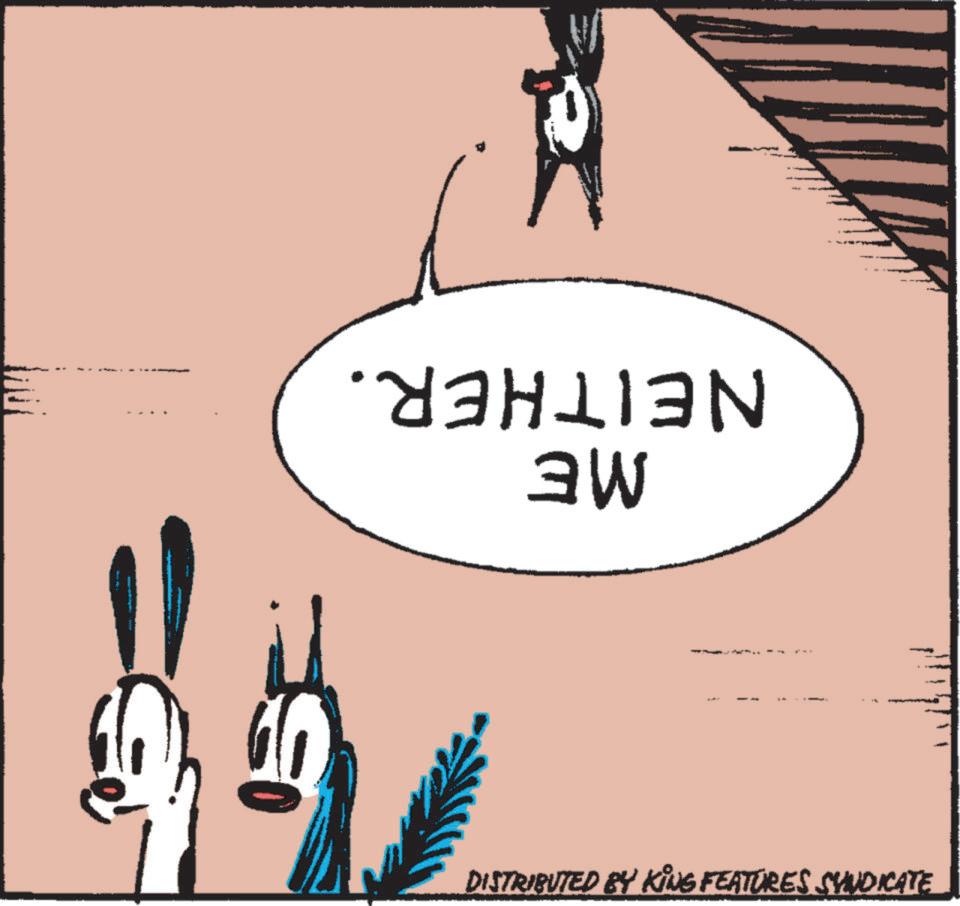 Happy OCR: ME NEITHER. == DISTRIBUTED BY KING FEATURES SYNDICATE ME NEITHER . == DISTRIBUTED BY KING FEATURES SYNDICATE