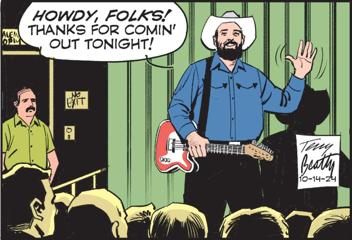 Fiction OCR: ALEM ?? HOWDYFOLKS! THANKS FOR COMIN' OUT TONIGHT! NO EXIT 0- ???? Teny Beatty 10-14-24 ALEM ?? HOWDYFOLKS ! THANKS FOR COMIN ' OUT TONIGHT ! NO EXIT 0- ???? Teny Beatty 10-14-24