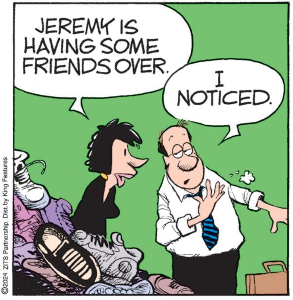 Font OCR: ©2024 ZITS Partnership. Dist. by King Features JEREMY IS HAVING SOME FRIENDS OVER. I NOTICED. © 2024 ZITS Partnership . Dist . by King Features JEREMY IS HAVING SOME FRIENDS OVER . I NOTICED .