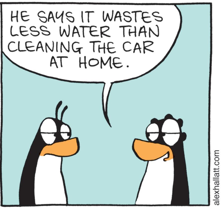 Gesture OCR: HE SAYS IT WASTES LESS WATER THAN CLEANING THE CAR AT HOME. alexhallatt.com HE SAYS IT WASTES LESS WATER THAN CLEANING THE CAR AT HOME . alexhallatt.com