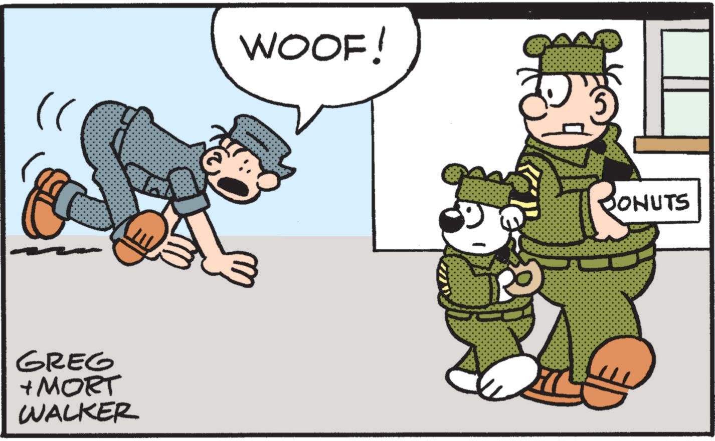 Art OCR: GREG + MORT WALKER WOOF! BONUTS GREG + MORT WALKER WOOF ! BONUTS