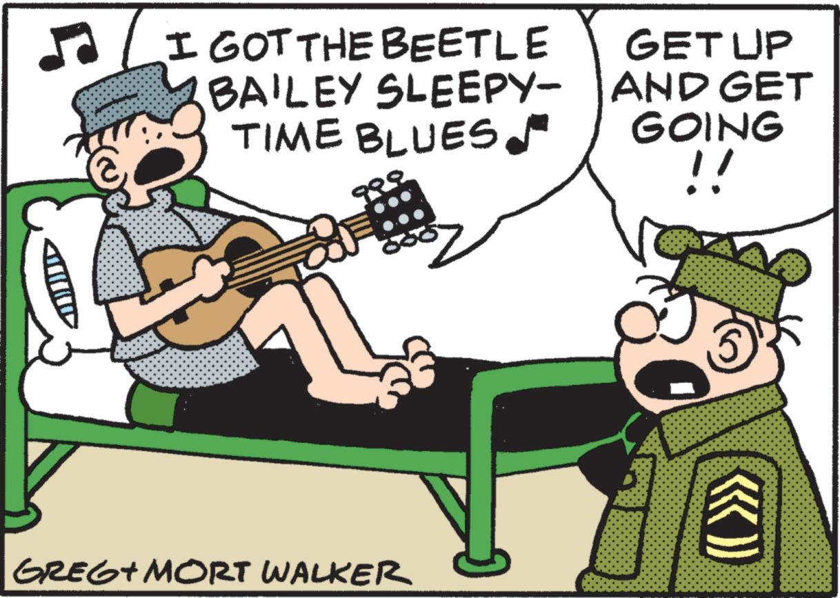 Font OCR: J I GOT THE BEETLE BAILEY SLEEPY- TIME BLUESJ 98 GET UP AND GET GOING !! GREG+MORT WALKER (( >>> J I GOT THE BEETLE BAILEY SLEEPY- TIME BLUESJ 98 GET UP AND GET GOING !! GREG + MORT WALKER ( ( >>>