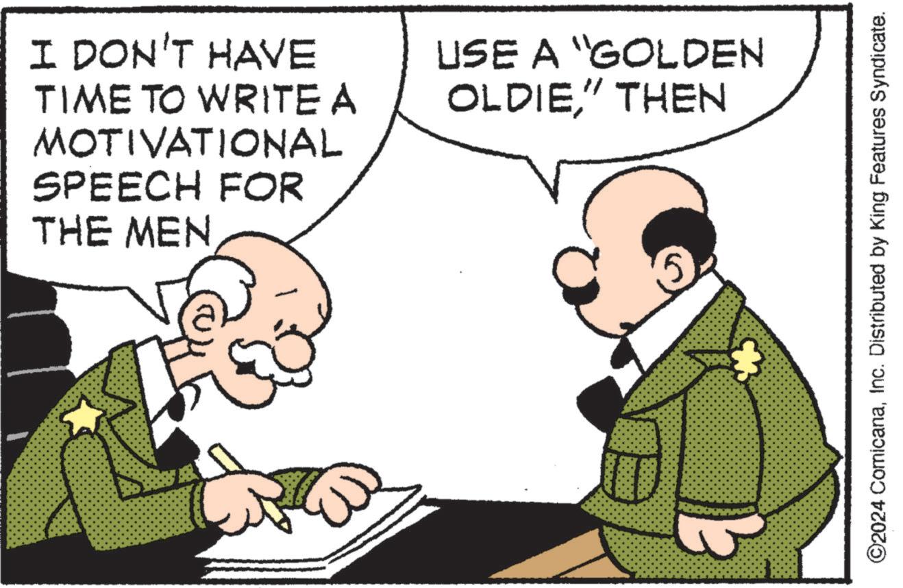 Gesture OCR: I DON'T HAVE TIME TO WRITE A MOTIVATIONAL SPEECH FOR THE MEN USE A "GOLDEN OLDIE" THEN ©2024 ComicanaInc. Distributed by King Features Syndicate. I DON'T HAVE TIME TO WRITE A MOTIVATIONAL SPEECH FOR THE MEN USE A " GOLDEN OLDIE" THEN © 2024 ComicanaInc. Distributed by King Features Syndicate .