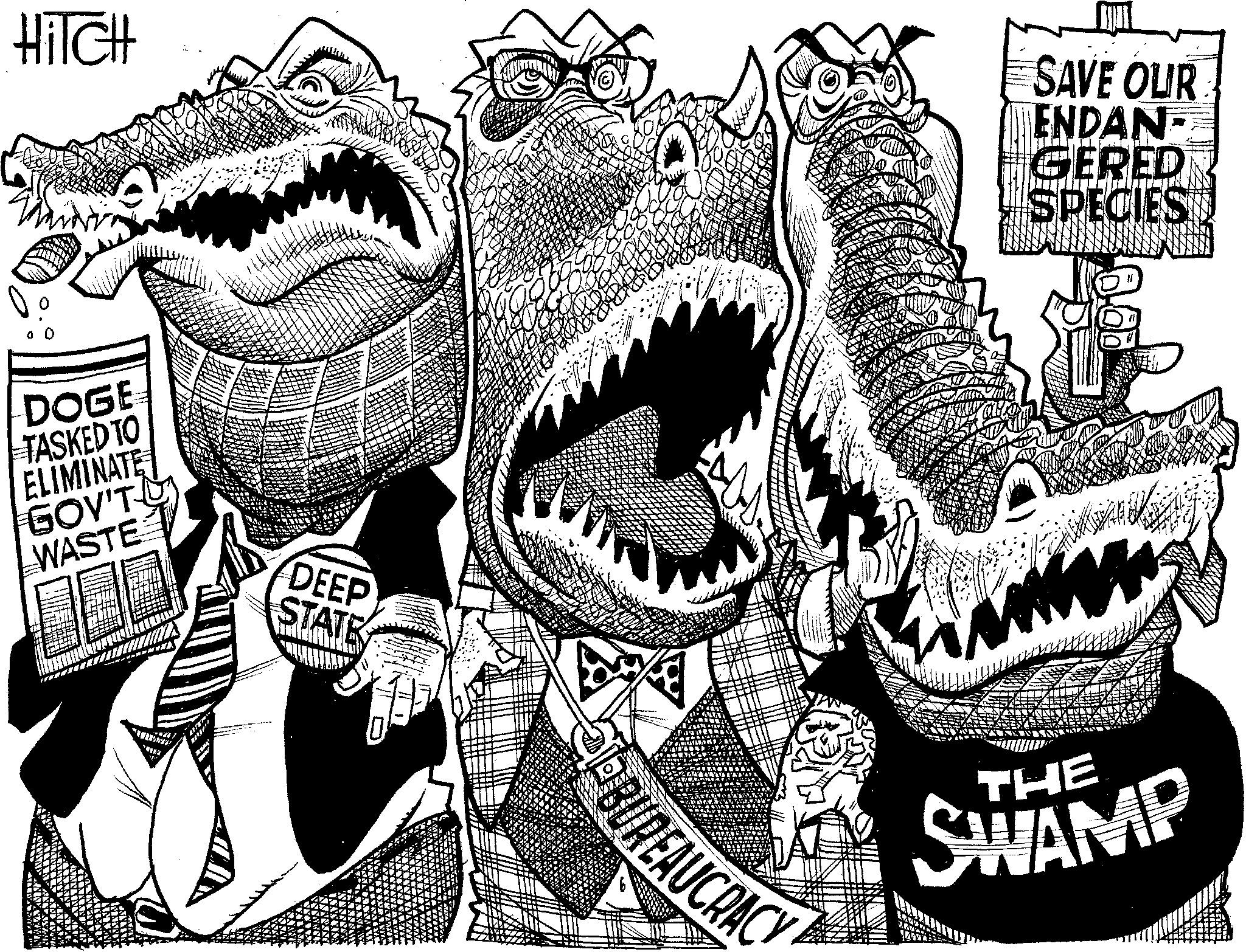 Art OCR: HITCH SAVE OUR ENDAN- GERED DOGE TASKED TO ELIMINATE GOV'T WASTE DEEP STATE BUREAUCRAC SPECIES THE SWAMP HITCH SAVE OUR ENDAN- GERED DOGE TASKED TO ELIMINATE GOV'T WASTE DEEP STATE BUREAUCRAC SPECIES THE SWAMP
