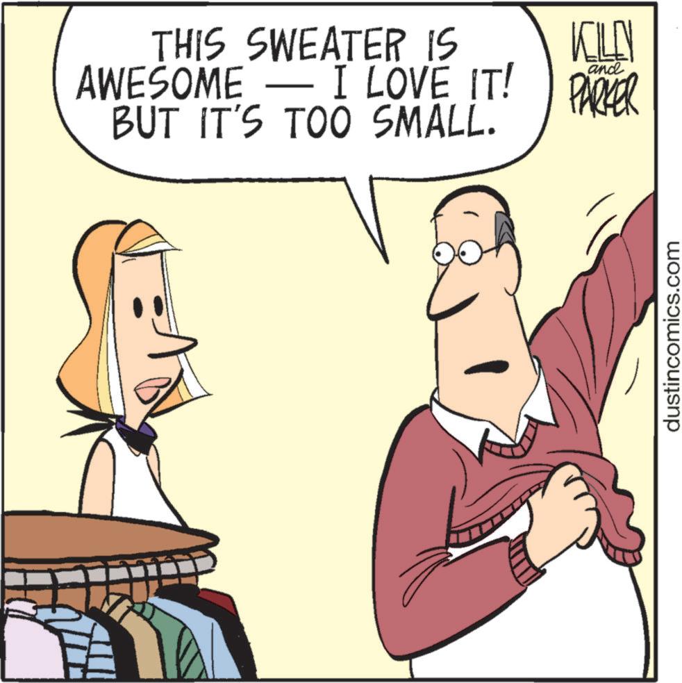 People OCR: THIS SWEATER IS - AWESOME — I LOVE IT! BUT IT'S TOO SMALL. KILLN and PARKER dustincomics.com THIS SWEATER IS - AWESOME — I LOVE IT ! BUT IT'S TOO SMALL . KILLN and PARKER dustincomics.com
