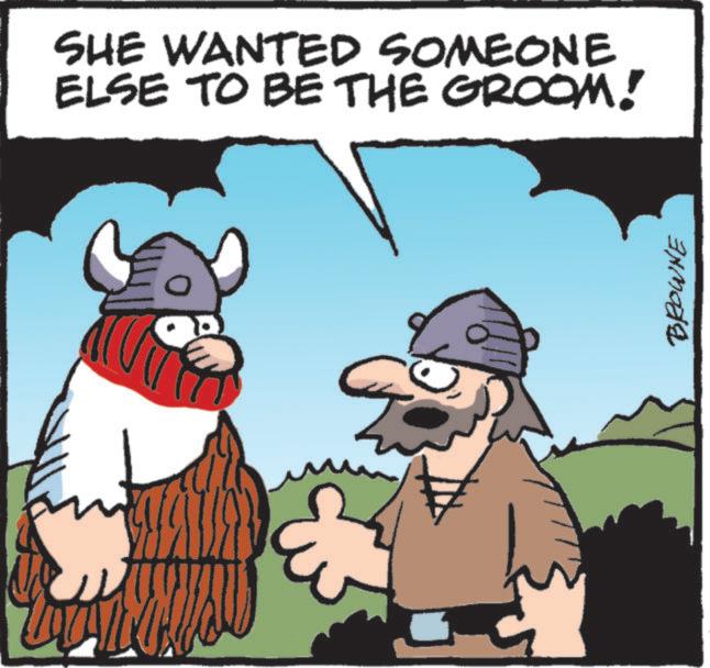 Rectangle OCR: SHE WANTED SOMEONE ELSE TO BE THE GROOM! BROWNE SHE WANTED SOMEONE ELSE TO BE THE GROOM ! BROWNE