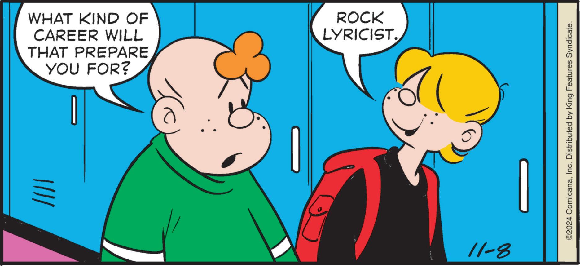 Gesture OCR: WHAT KIND OF CAREER WILL THAT PREPARE YOU FOR? ROCK LYRICIST. !!!! 11-8 ©2024 ComicanaInc. Distributed by King Features Syndicate. WHAT KIND OF CAREER WILL THAT PREPARE YOU FOR ? ROCK LYRICIST . !!!! 11-8 © 2024 ComicanaInc. Distributed by King Features Syndicate .