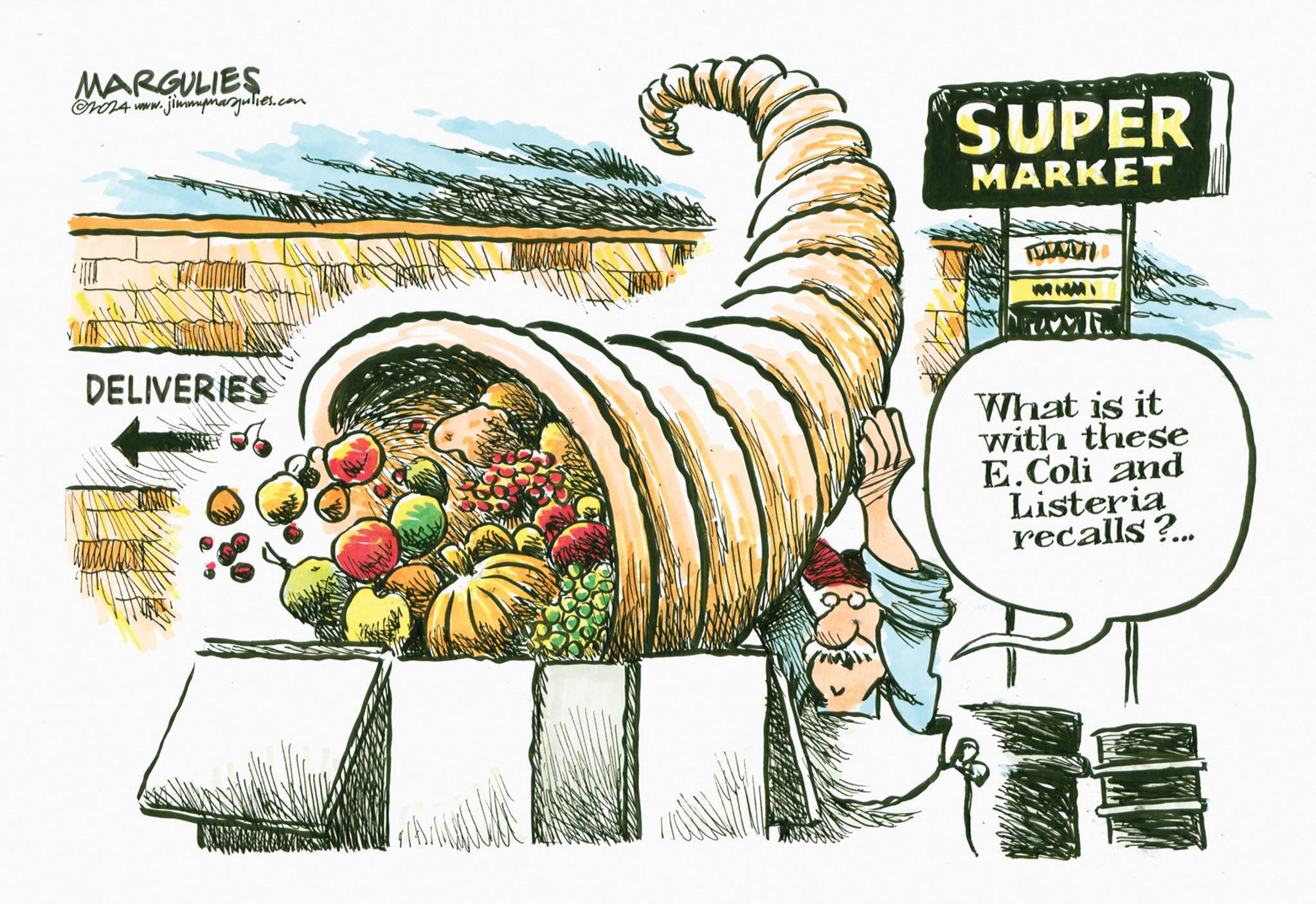 Graphics OCR: MARGULIES 2024 www. v.jimmymargulies.com SUPER MARKET WALI DELIVERIES What is it with these E.Coli and Listeria recalls?... MARGULIES 2024 www . v.jimmymargulies.com SUPER MARKET WALI DELIVERIES What is it with these E.Coli and Listeria recalls ? ...