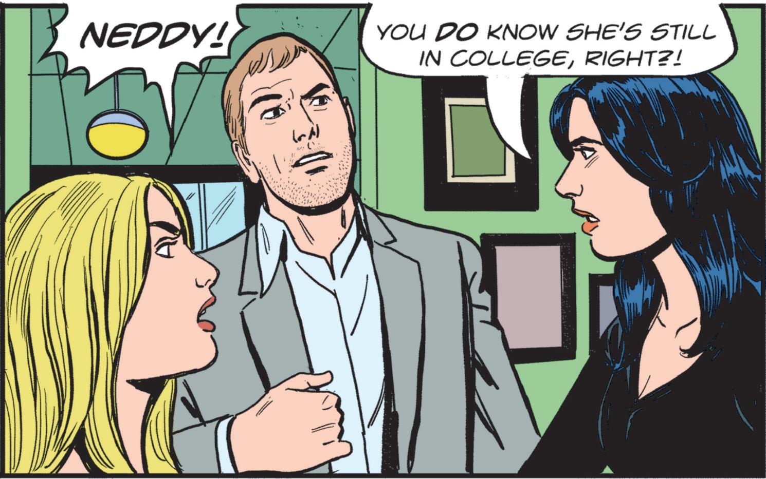 Community OCR: NEDDY! (A) 6 YOU DO KNOW SHE'S STILL IN COLLEGERIGHT?! L NEDDY ! ( A ) 6 YOU DO KNOW SHE'S STILL IN COLLEGERIGHT ?! L