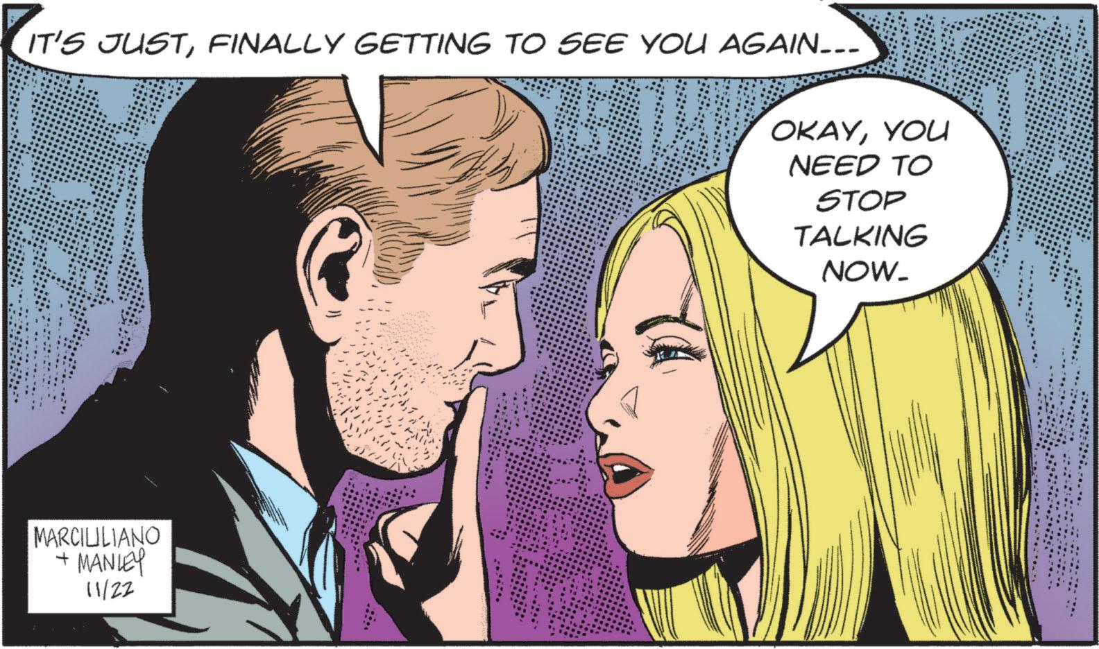 Happy OCR: IT'S JUSTFINALLY GETTING TO SEE YOU AGAIN--- OKAYYOU NEED TO STOP TALKING NOW_ MARCILILIANO + MANLEY 11/22 IT'S JUSTFINALLY GETTING TO SEE YOU AGAIN --- OKAYYOU NEED TO STOP TALKING NOW_ MARCILILIANO + MANLEY 11/22