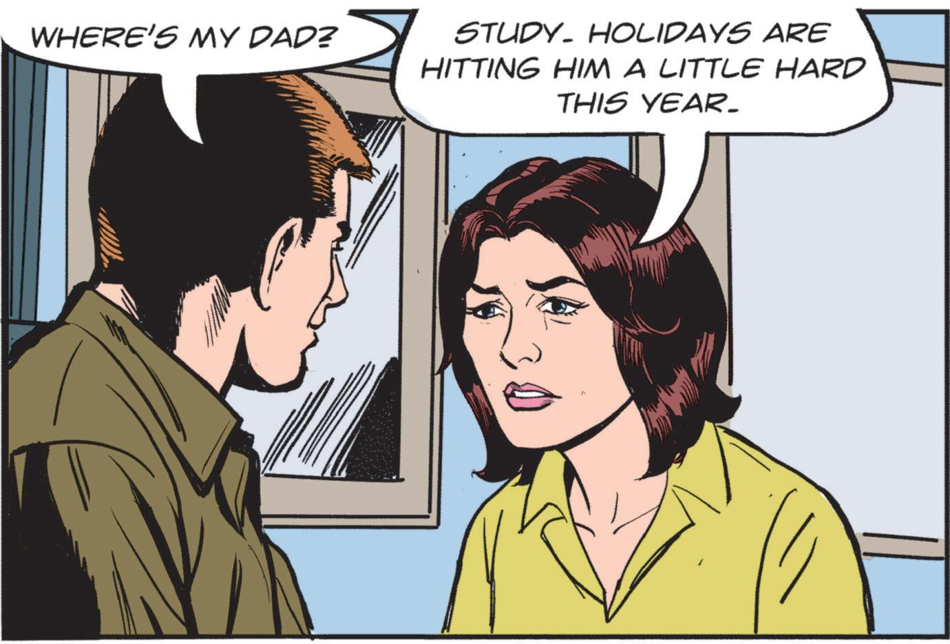 Interaction OCR: WHERE'S MY DAD? STUDY HOLIDAYS ARE HITTING HIM A LITTLE HARD THIS YEAR_ WHERE'S MY DAD ? STUDY HOLIDAYS ARE HITTING HIM A LITTLE HARD THIS YEAR_