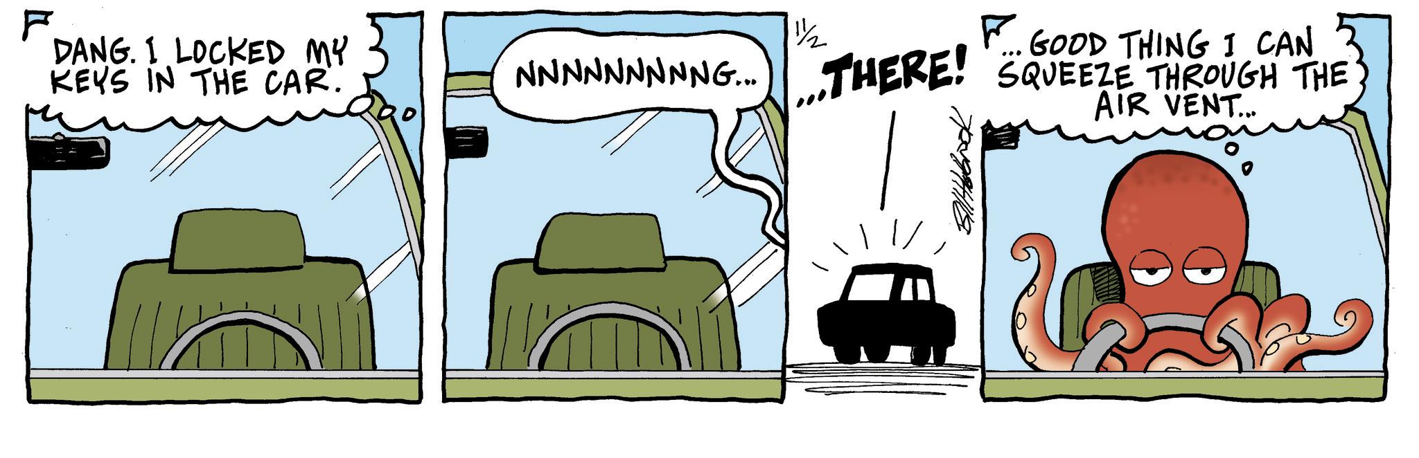Car OCR: F DANG. I LOCKED MY ? KEYS IN THE CAR. NNNNNNNNNG... ..THERE! F. GOOD THING I CAN ... SQUEEZE THROUGH THE AIR VENT... F DANG . I LOCKED MY ? KEYS IN THE CAR . NNNNNNNNNG ... ..THERE ! F. GOOD THING I CAN ... SQUEEZE THROUGH THE AIR VENT ...