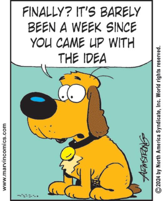 Sharing OCR: www.marvincomics.com FINALLY? IT'S BARELY BEEN A WEEK SINCE YOU CAME UP WITH THE IDEA ARMSTRONG ©2024 by North America SyndicateInc. World rights reserved. www.marvincomics.com FINALLY ? IT'S BARELY BEEN A WEEK SINCE YOU CAME UP WITH THE IDEA ARMSTRONG © 2024 by North America SyndicateInc. World rights reserved .
