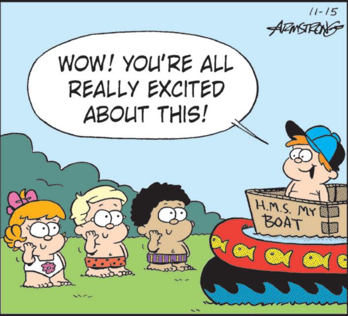 Humour OCR: 11-15 WOW! YOU'RE ALL REALLY EXCITED ABOUT THIS! ARMSTRONG 5355000 H.M.S. MY BOAT 11-15 WOW ! YOU'RE ALL REALLY EXCITED ABOUT THIS ! ARMSTRONG 5355000 H.M.S. MY BOAT