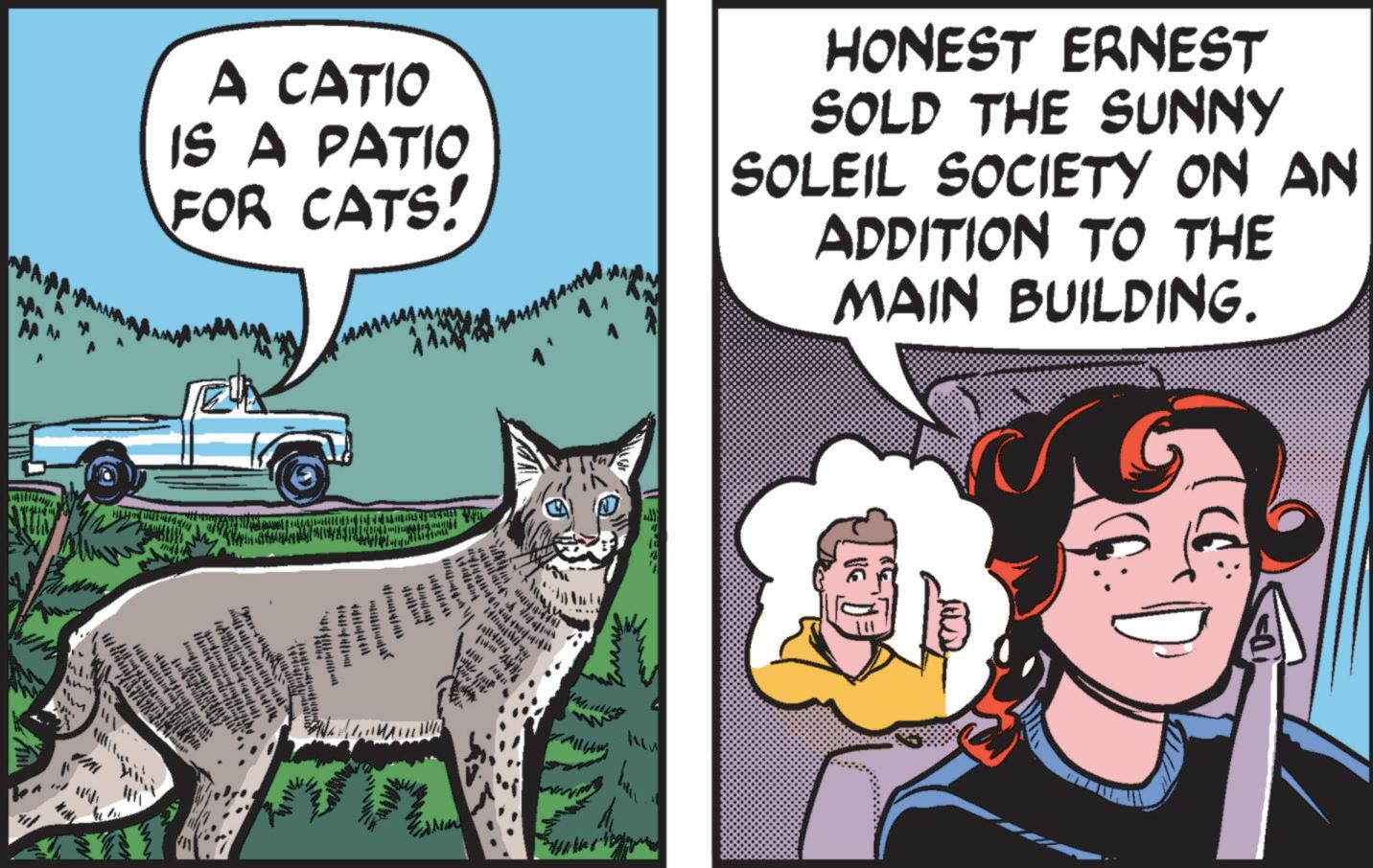Sharing OCR: A CATIO IS A PATIO FOR CATS! HONEST ERNEST SOLD THE SUNNY SOLEIL SOCIETY ON AN ADDITION TO THE MAIN BUILDING. Lik Downl " 1441444* 91411004 4/44444/4 44544 140/4 144 Customs opi ????? ?? ?? ?? " ??? A CATIO IS A PATIO FOR CATS ! HONEST ERNEST SOLD THE SUNNY SOLEIL SOCIETY ON AN ADDITION TO THE MAIN BUILDING . Lik Downl " 1441444 * 91411004 4/44444/4 44544 140/4 144 Customs opi ????? ?? ?? ?? " ???