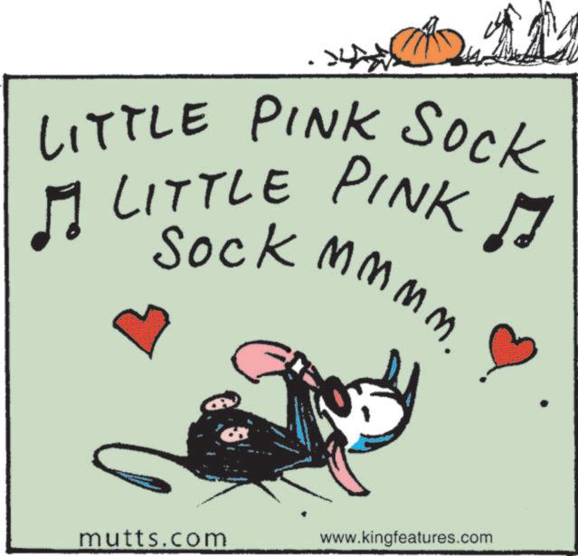 Art OCR: LITTLE PINK SOCK LITTLE PINK 1. Sock Mmmm. mutts.com www.kingfeatures.com LITTLE PINK SOCK LITTLE PINK 1 . Sock Mmmm . mutts.com www.kingfeatures.com
