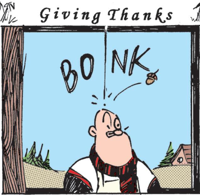 Illustration OCR: Giving Thanks BONK Giving Thanks BONK
