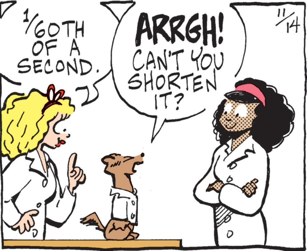 Sharing OCR: 1/60TH OF A SECOND. ARRGH! CAN'T YOU SHORTEN IT? 11/14 1 / 60TH OF A SECOND . ARRGH ! CAN'T YOU SHORTEN IT ? 11/14