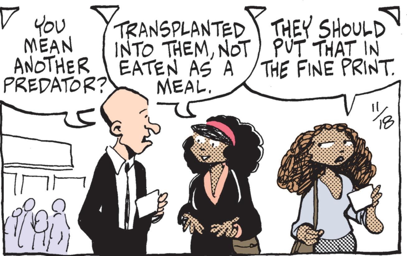 Font OCR: =100 ? YOU TRANSPLANTED THEY SHOULD MEAN ANOTHER PREDATOR? INTO THEMNOT PUT THAT IN EATEN AS A THE FINE PRINT. MEAL. = 100 ? YOU TRANSPLANTED THEY SHOULD MEAN ANOTHER PREDATOR ? INTO THEMNOT PUT THAT IN EATEN AS A THE FINE PRINT . MEAL .