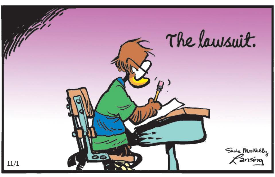 Happy OCR: The lawsuit. 11/1 Susie MacNelly Lansing The lawsuit . 11/1 Susie MacNelly Lansing