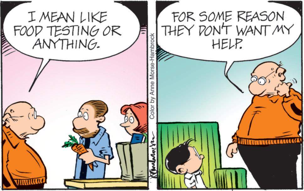 Happy OCR: I MEAN LIKE FOOD TESTING OR ANYTHING. Color by Anne Morse-Hambrock FOR SOME REASON THEY DON'T WANT MY HELP. I MEAN LIKE FOOD TESTING OR ANYTHING . Color by Anne Morse - Hambrock FOR SOME REASON THEY DON'T WANT MY HELP .