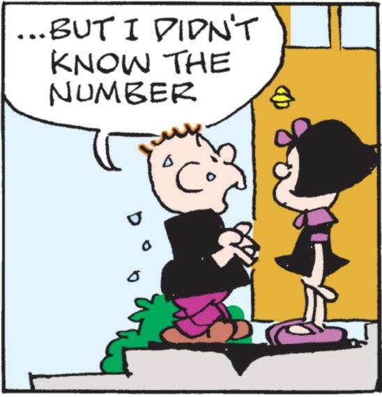Fictional character OCR: ...BUT I DIDN'T KNOW THE NUMBER ... BUT I DIDN'T KNOW THE NUMBER