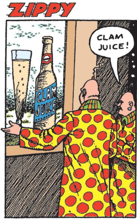 Glass bottle OCR: ZIPPY CLAM JUICE BEX CLAM JUICE! 3 ZIPPY CLAM JUICE BEX CLAM JUICE ! 3