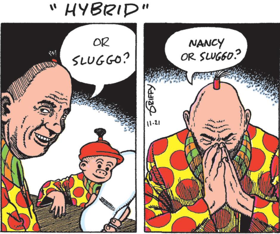 Comic book OCR: (9):)) ?? HYBRID" OR SLUGGO? NANCY OR SLUGGO? GRIFFY 11-21 ( 9 ) :) ) ? ? HYBRID " OR SLUGGO ? NANCY OR SLUGGO ? GRIFFY 11-21