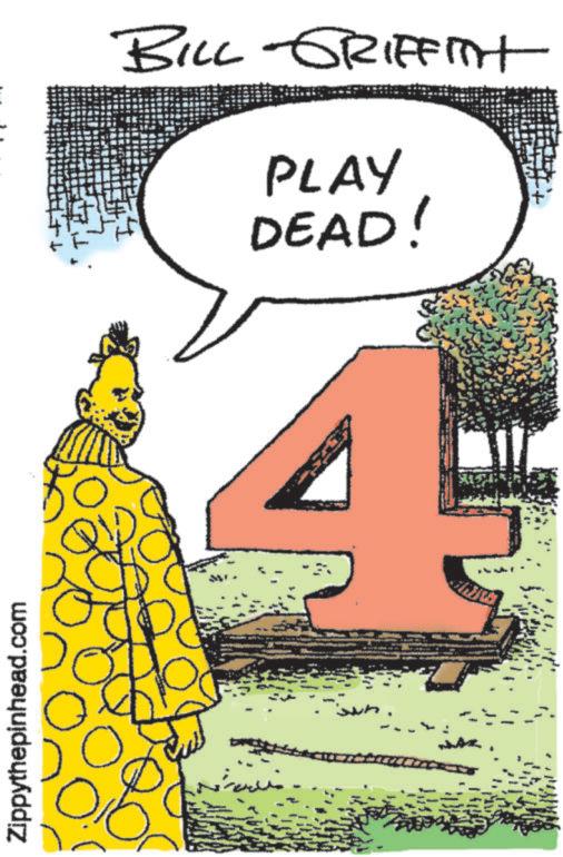 Parallel OCR: Zippythepinhead.com BILL GRIFFIT PLAY DEAD! 4 Zippythepinhead.com BILL GRIFFIT PLAY DEAD ! 4