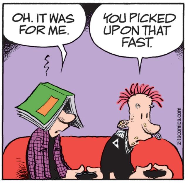 Interaction OCR: OH. IT WAS FOR ME. YOU PICKED UPON THAT FAST. A zitscomics.com OH . IT WAS FOR ME . YOU PICKED UPON THAT FAST . A zitscomics.com