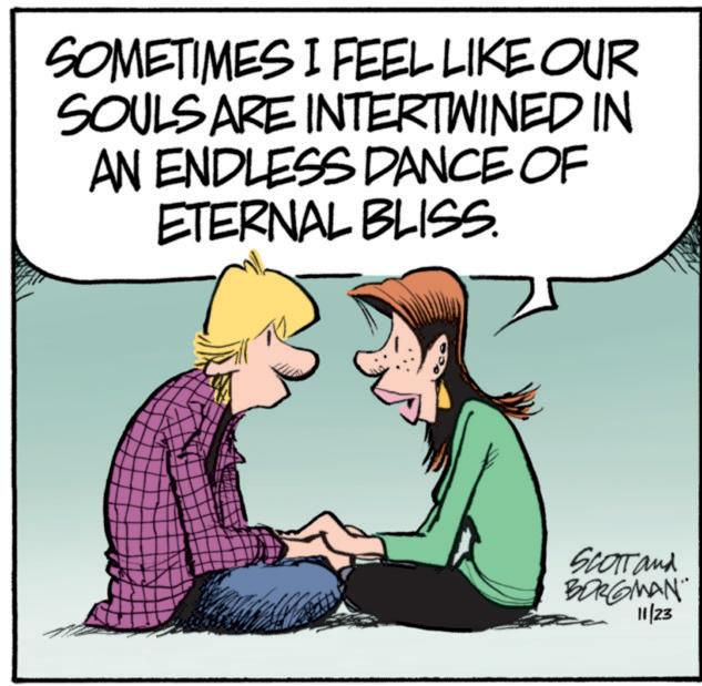 Interaction OCR: SOMETIMES I FEEL LIKE OUR SOULS ARE INTERTWINED IN AN ENDLESS DANCE OF ETERNAL BLISS. SCOTT and BORGMAN" 11/23 SOMETIMES I FEEL LIKE OUR SOULS ARE INTERTWINED IN AN ENDLESS DANCE OF ETERNAL BLISS . SCOTT and BORGMAN " 11/23