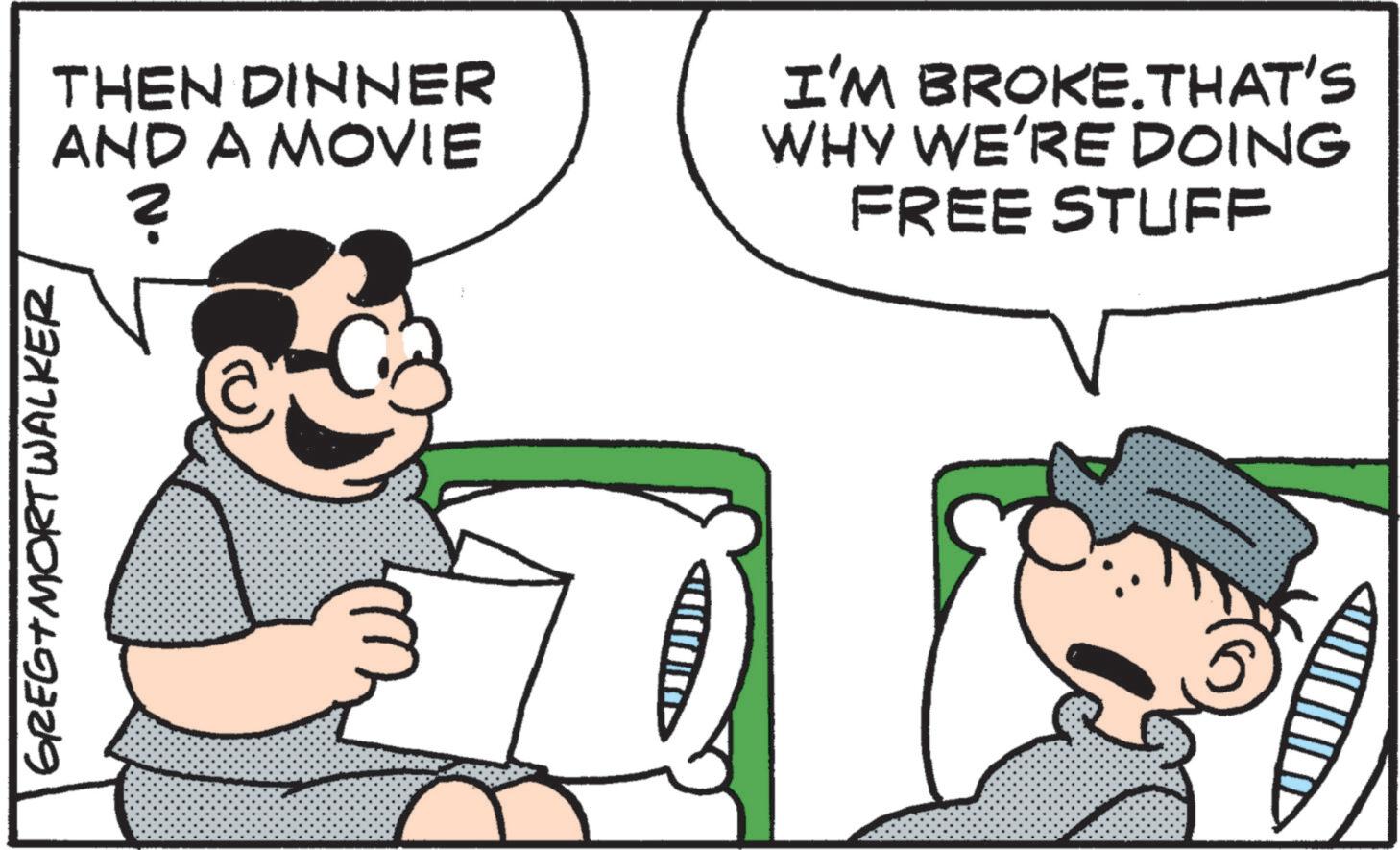 Gesture OCR: GREGTMORT WALKER THEN DINNER AND A MOVIE N. I'M BROKE. THAT'S WHY WE'RE DOING FREE STUFF GREGTMORT WALKER THEN DINNER AND A MOVIE N. I'M BROKE . THAT'S WHY WE'RE DOING FREE STUFF