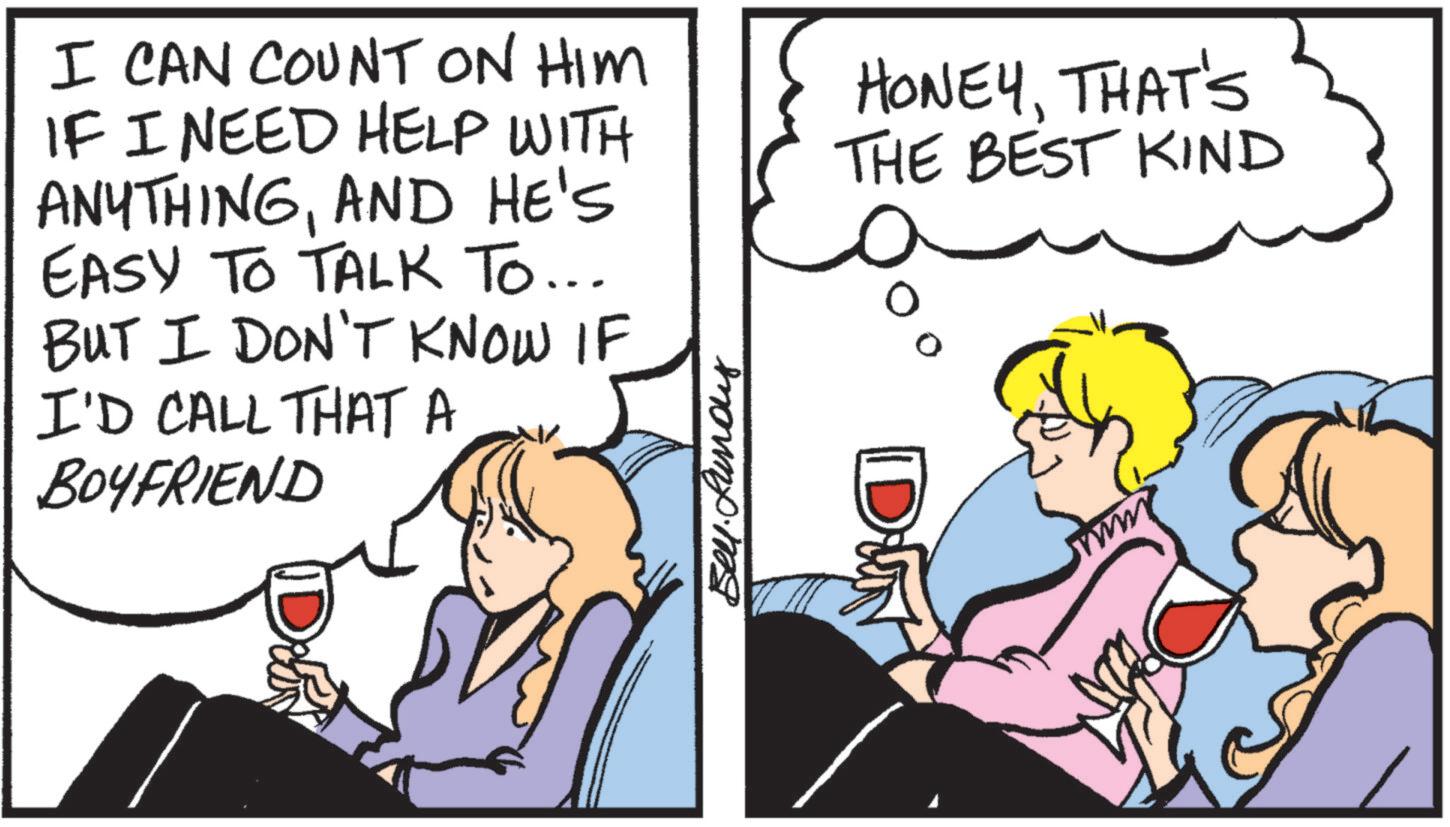 Animation OCR: I CAN COUNT ON HIM IF I NEED HELP WITH ANYTHINGAND HE'S EASY TO TALK TO... BUT I DON'T KNOW IF I'D CALL THAT A BOYFRIEND Defin mounp.mg HONEYTHAT'S THE BEST KIND DUN I CAN COUNT ON HIM IF I NEED HELP WITH ANYTHINGAND HE'S EASY TO TALK TO ... BUT I DON'T KNOW IF I'D CALL THAT A BOYFRIEND Defin mounp.mg HONEYTHAT'S THE BEST KIND DUN