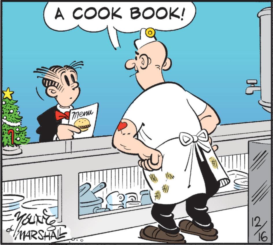Comics OCR: A COOK BOOK! menu 2 = YOUNEE MARSHAL 12 16 A COOK BOOK ! menu 2 = YOUNEE MARSHAL 12 16