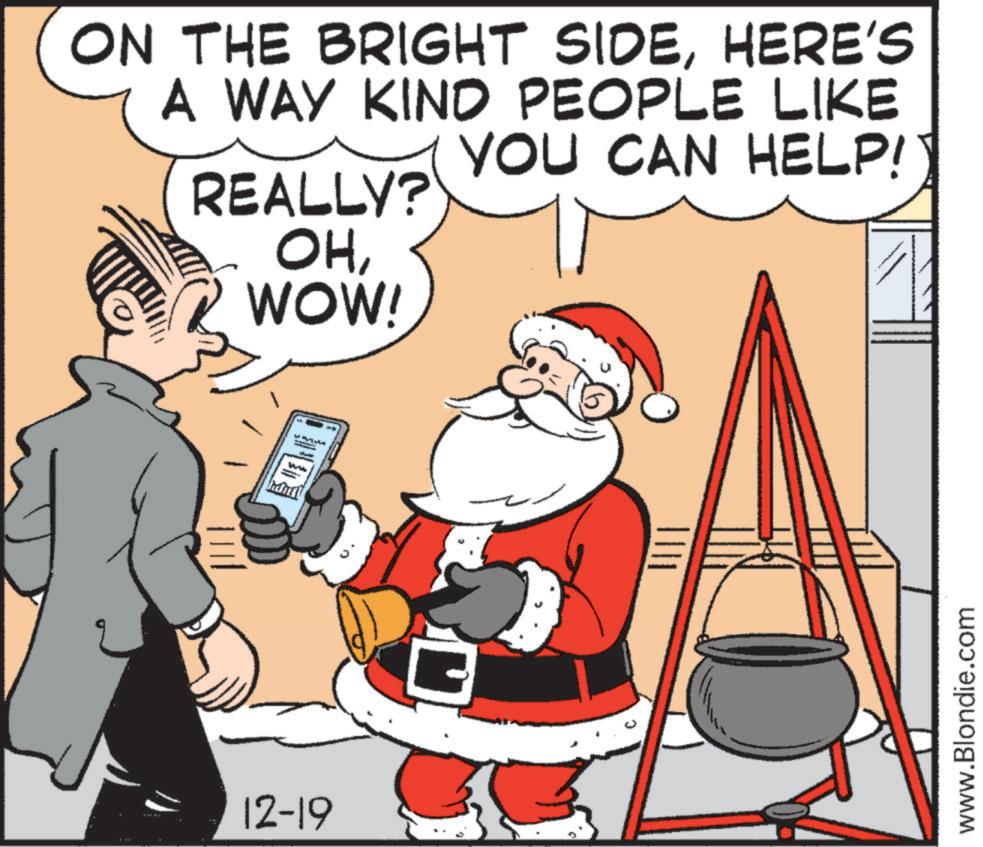 Animated cartoon OCR: ON THE BRIGHT SIDEHERE'S A WAY KIND PEOPLE LIKE REALLY? OHWOW! YOU CAN HELP!) 12-19 ? WW www.Blondie.com ON THE BRIGHT SIDEHERE'S A WAY KIND PEOPLE LIKE REALLY ? OHWOW ! YOU CAN HELP ! ) 12-19 ? WW www.Blondie.com