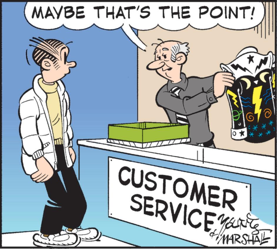Fiction OCR: MAYBE THAT'S THE POINT! CUSTOMER SERVICE MARSHALL MAYBE THAT'S THE POINT ! CUSTOMER SERVICE MARSHALL