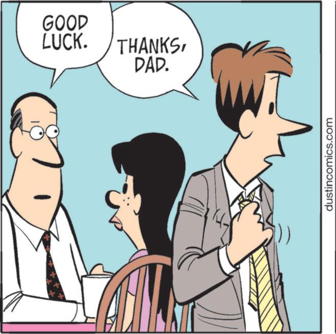 Interaction OCR: + GOOD LUCK. THANKSDAD. dustincomics.com + GOOD LUCK . THANKSDAD . dustincomics.com