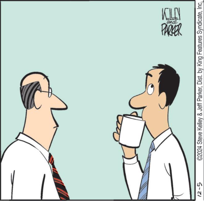 Happy OCR: 12-5 KLE and PARKER ©2024 Steve Kelley & Jeff ParkerInc. 12-5 KLE and PARKER © 2024 Steve Kelley & Jeff ParkerDist . by King Features Syndicate