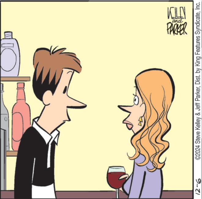 Line OCR: KELLY and PARKER 12-6 ©2024 Steve Kelley & Jeff ParkerInc. KELLY and PARKER 12-6 © 2024 Steve Kelley & Jeff ParkerDist . by King Features Syndicate