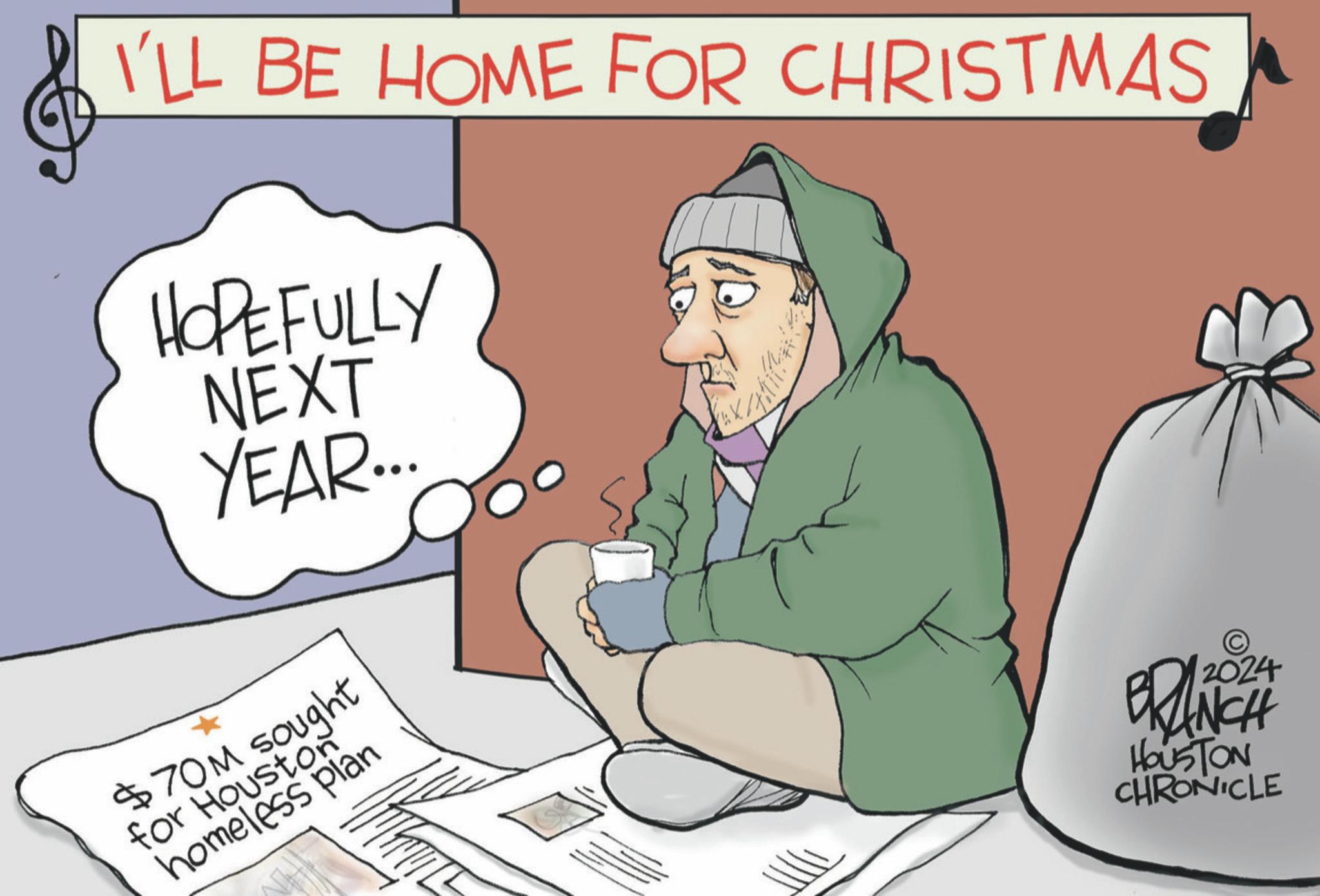 Handwriting OCR: I'LL BE HOME FOR CHRISTMAS HOPEFULLY NEXT YEAR... $70M sought for Houston homeless plan © 2024 BRANCH HOUSTON CHRONICLE I'LL BE HOME FOR CHRISTMAS HOPEFULLY NEXT YEAR ... $ 70M sought for Houston homeless plan © 2024 BRANCH HOUSTON CHRONICLE