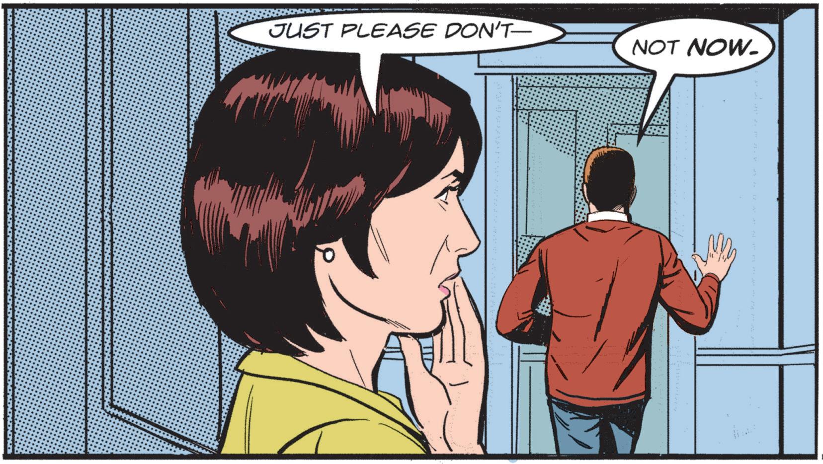 Happy OCR: JUST PLEASE DON'T— NOT NOW. JUST PLEASE DON'T— NOT NOW .