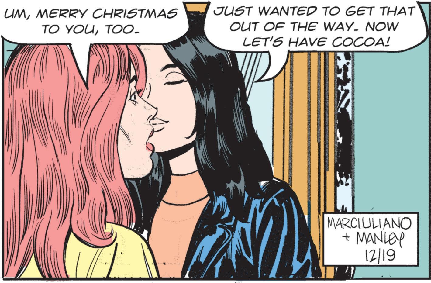 Step cutting OCR: UMMERRY CHRISTMAS TO YOUTOO. JUST WANTED TO GET THAT OUT OF THE WAY. NOW LET'S HAVE COCOA! MARCIULIANO + MANLEY 12/19 UMMERRY CHRISTMAS TO YOUTOO . JUST WANTED TO GET THAT OUT OF THE WAY . NOW LET'S HAVE COCOA ! MARCIULIANO + MANLEY 12/19
