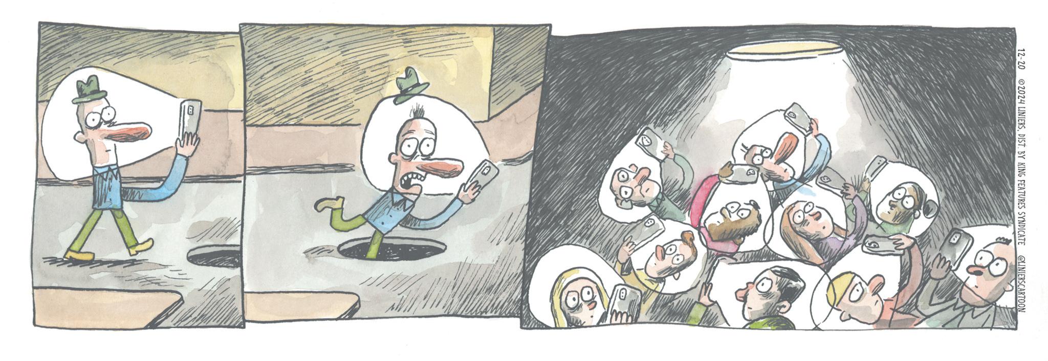 Visual arts OCR: 12-20 2024 LINIERSDIST. BY KING FEATURES SYNDICATE @LINIERSCARTOON 12-20 2024 LINIERSDIST . BY KING FEATURES SYNDICATE @LINIERSCARTOON