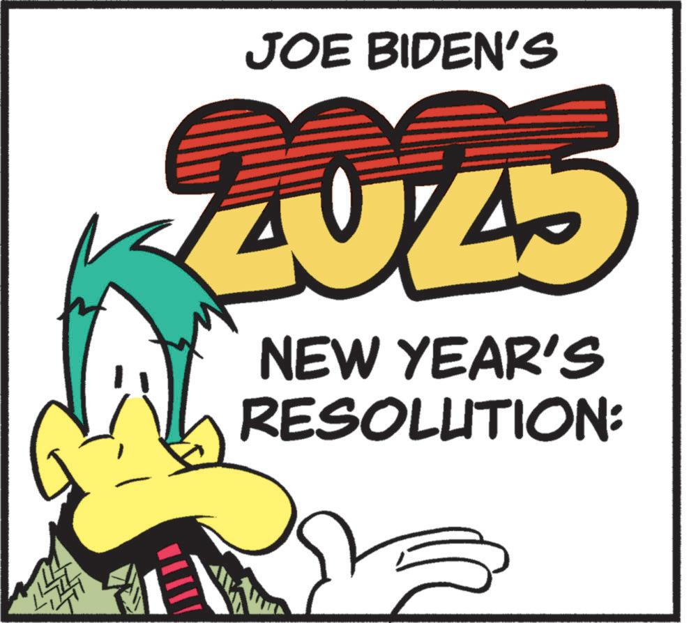Graphic design OCR: JOE BIDEN'S 4 NEW YEAR'S RESOLUTION: JOE BIDEN'S 4 NEW YEAR'S RESOLUTION :