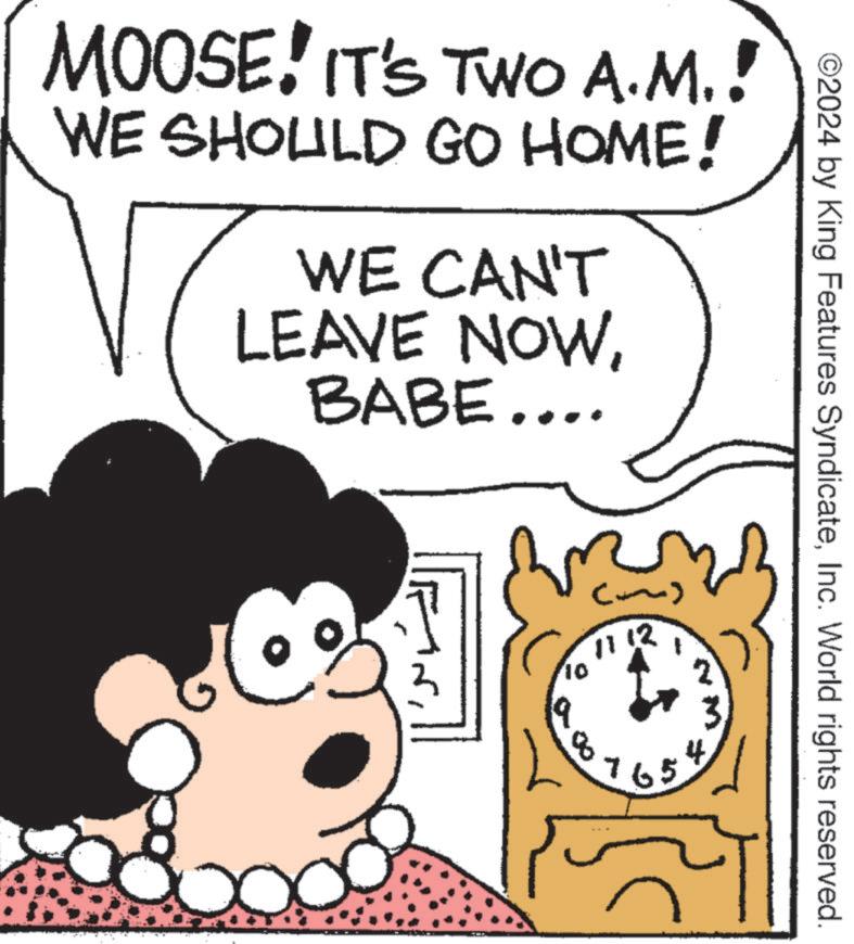 Font OCR: MOOSE! IT'S TWO A.M.! WE SHOULD GO HOME! WE CAN'T LEAVE NOWBABE.... ? 1112 ? ©2024 by King Features SyndicateInc. World rights reserved. 765 MOOSE ! IT'S TWO A.M. ! WE SHOULD GO HOME ! WE CAN'T LEAVE NOWBABE .... ? 1112 ? © 2024 by King Features SyndicateInc. World rights reserved . 765