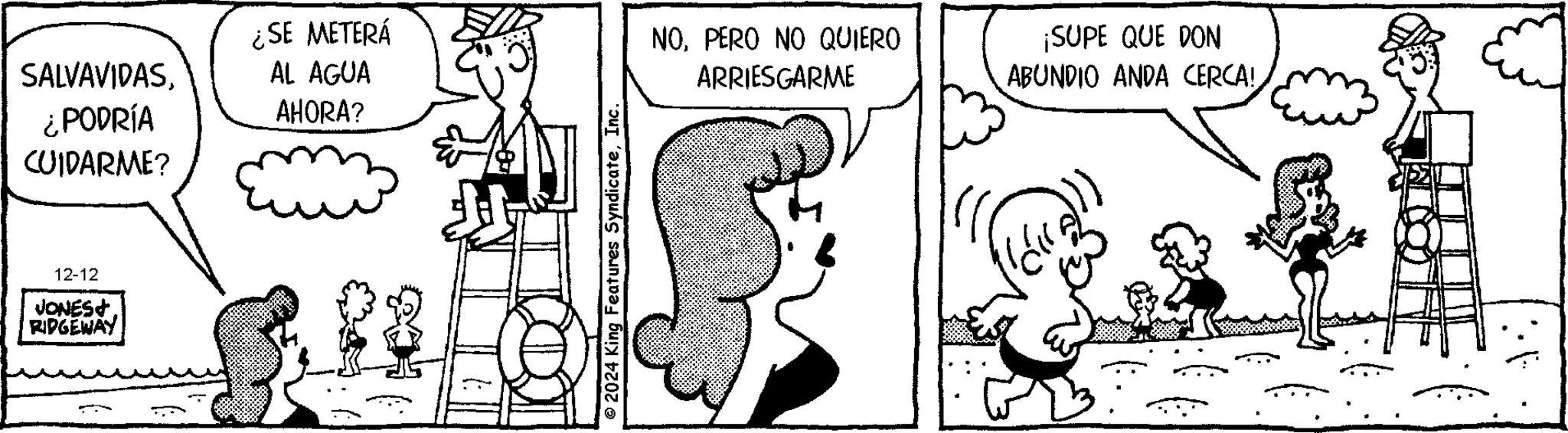 Animation OCR: SALVAVIDAS¿PODRÍA CUIDARME? ¿SE METERÁ AL AGUA AHORA? NOPERO NO QUIERO ARRIESGARME ¡SUPE QUE DON ABUNDIO ANDA CERCA! 12-12 JONES+ RIDGEWAY SALVAVIDAS¿ PODRÍA CUIDARME ? ¿ SE METERÁ AL AGUA AHORA ? NOPERO NO QUIERO ARRIESGARME ¡ SUPE QUE DON ABUNDIO ANDA CERCA ! 12-12 JONES + RIDGEWAY