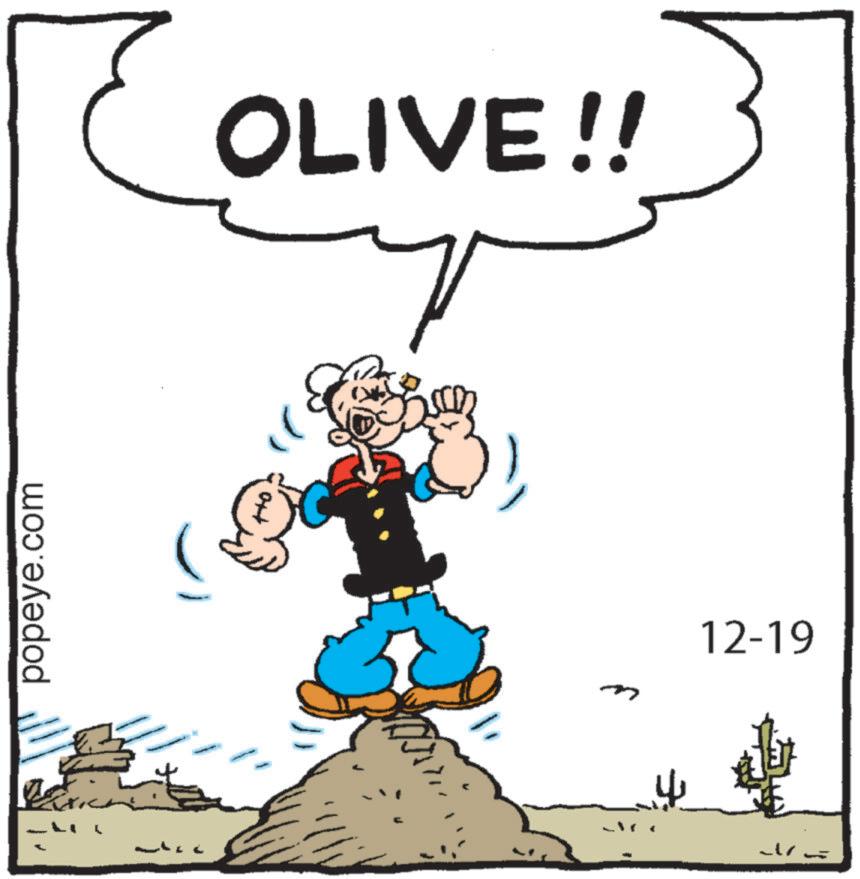 Clip art OCR: popeye.com OLIVE!! T 4 12-19 popeye.com OLIVE !! T 4 12-19