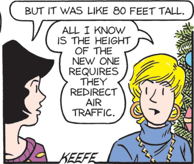 Comic book OCR: BUT IT WAS LIKE 80 FEET TALL. ALL I KNOW IS THE HEIGHT OF THE NEW ONE REQUIRES THEY REDIRECT AIR TRAFFIC. KEEFE BUT IT WAS LIKE 80 FEET TALL . ALL I KNOW IS THE HEIGHT OF THE NEW ONE REQUIRES THEY REDIRECT AIR TRAFFIC . KEEFE