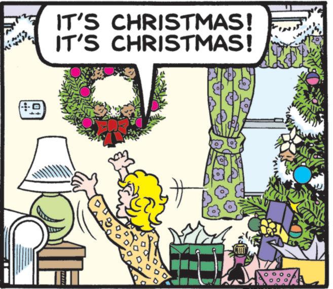 Animated cartoon OCR: IT'S CHRISTMAS! IT'S CHRISTMAS! ?? A IT'S CHRISTMAS ! IT'S CHRISTMAS ! ?? A